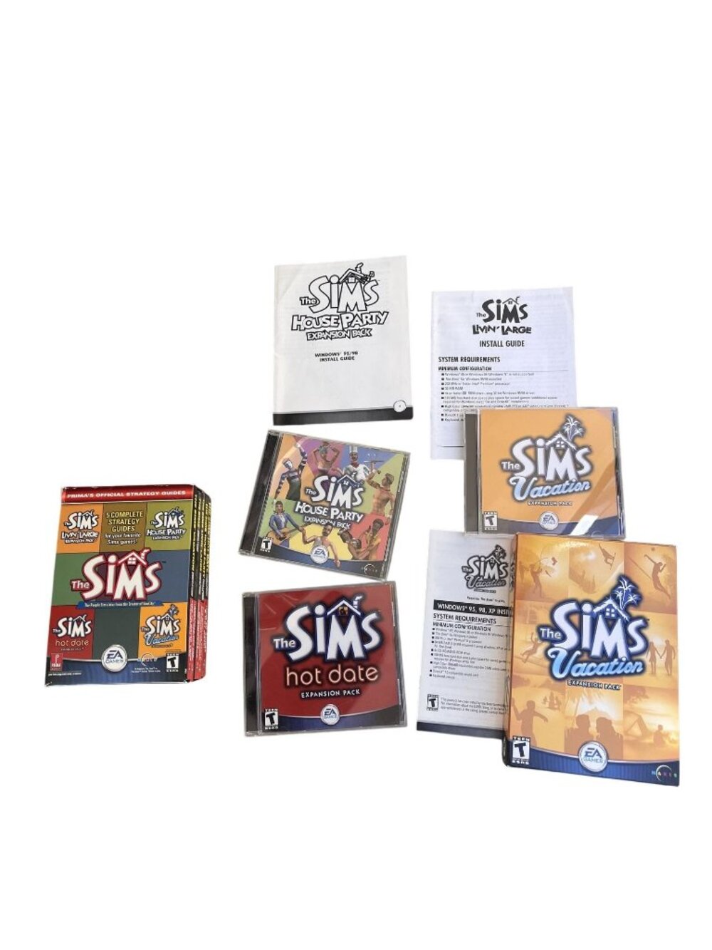 The SIMS Expansion Pack PC Official Strategy Guide Vacation House Party Hot Date